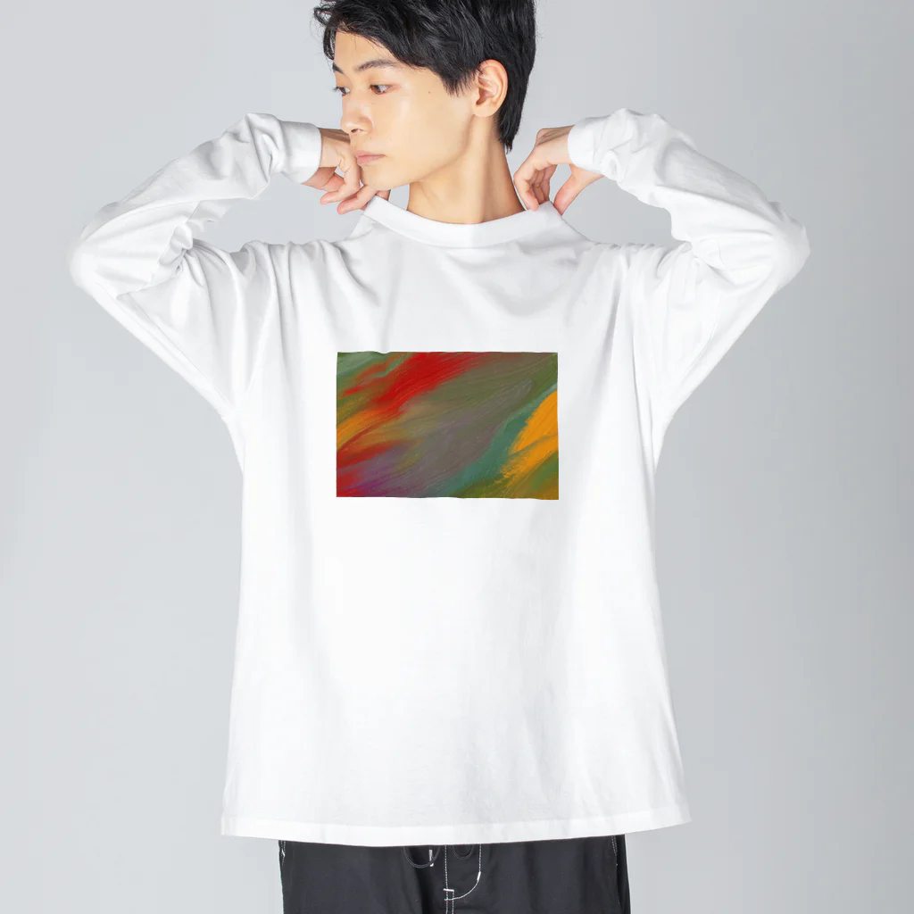 納豆ごはんの色のダンス Big Long Sleeve T-Shirt