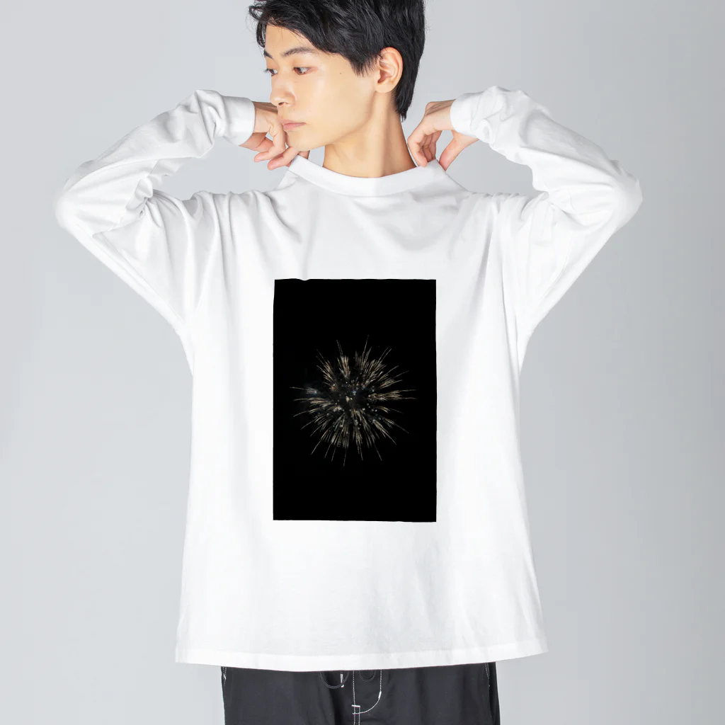 softbank777の感動の花火 ビッグシルエットロングスリーブTシャツ