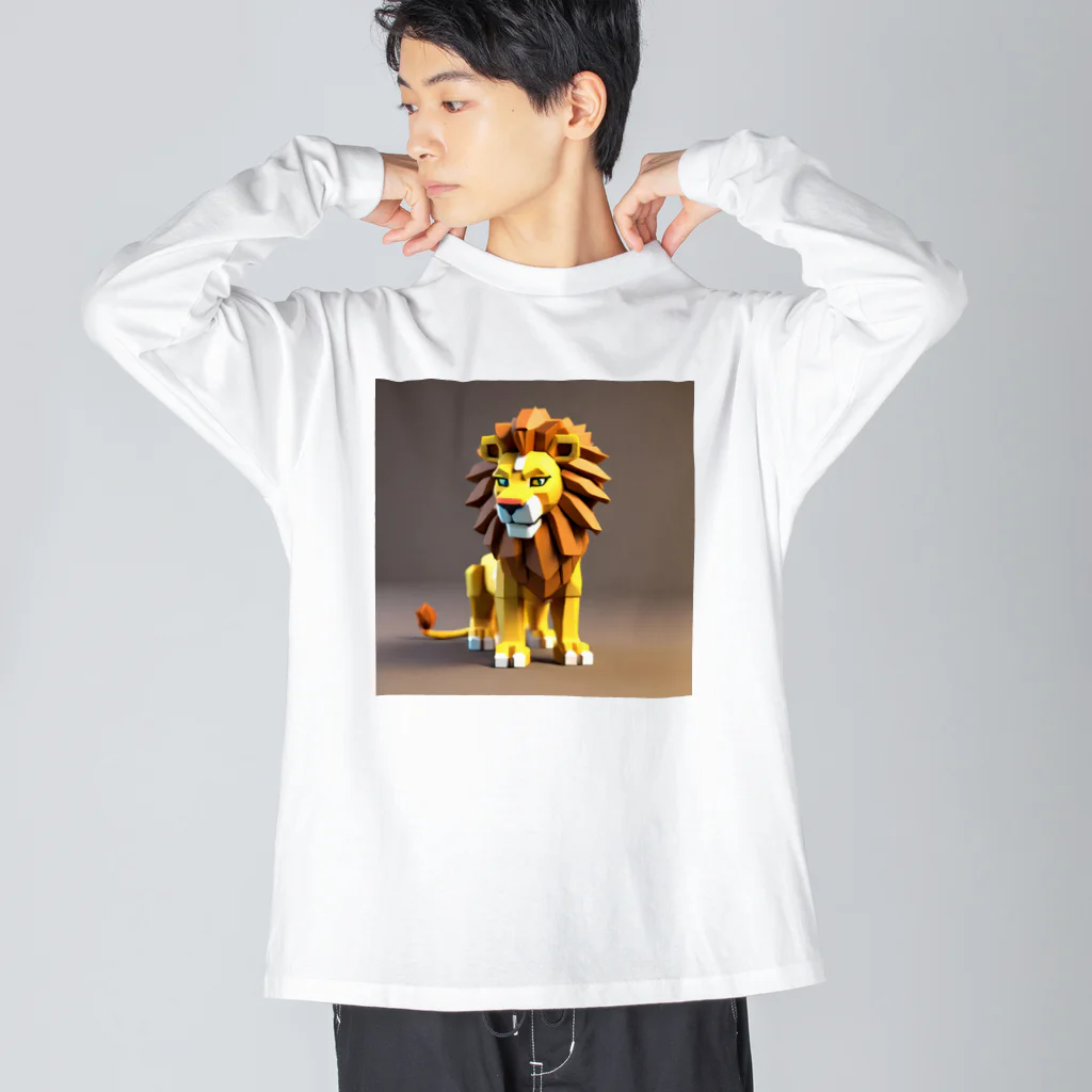 juryuのかっこいいライオンくん Big Long Sleeve T-Shirt