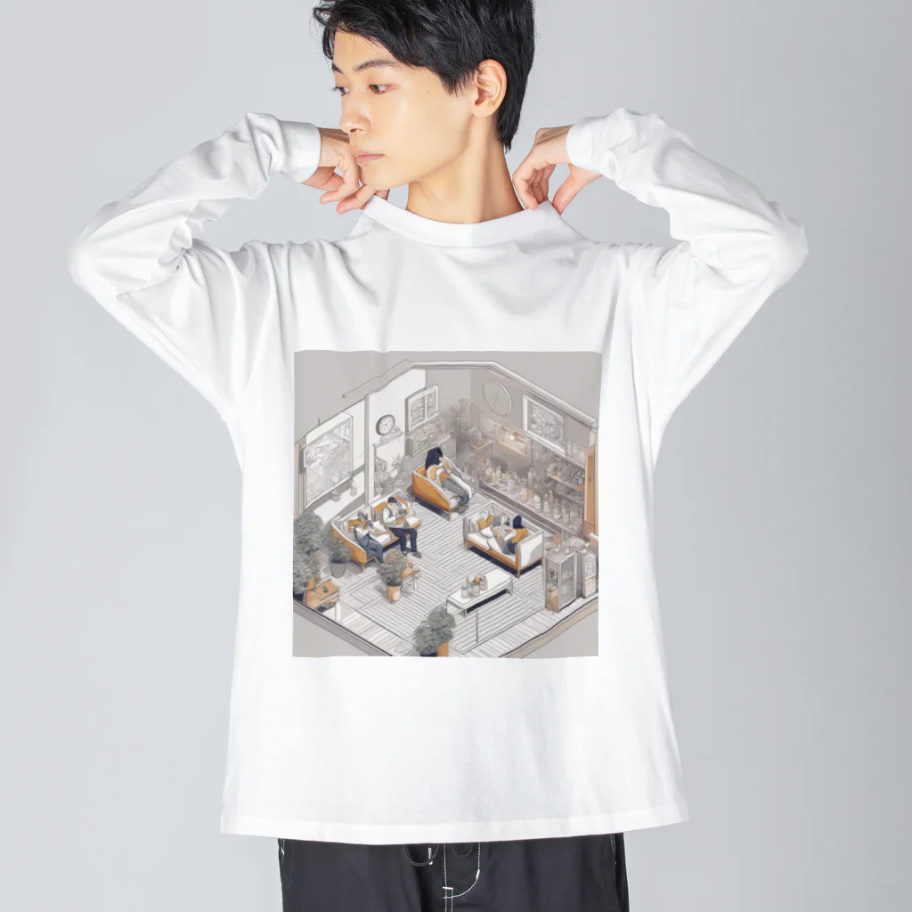 Teilandの白い部屋　～リラックスタイム～ ビッグシルエットロングスリーブTシャツ