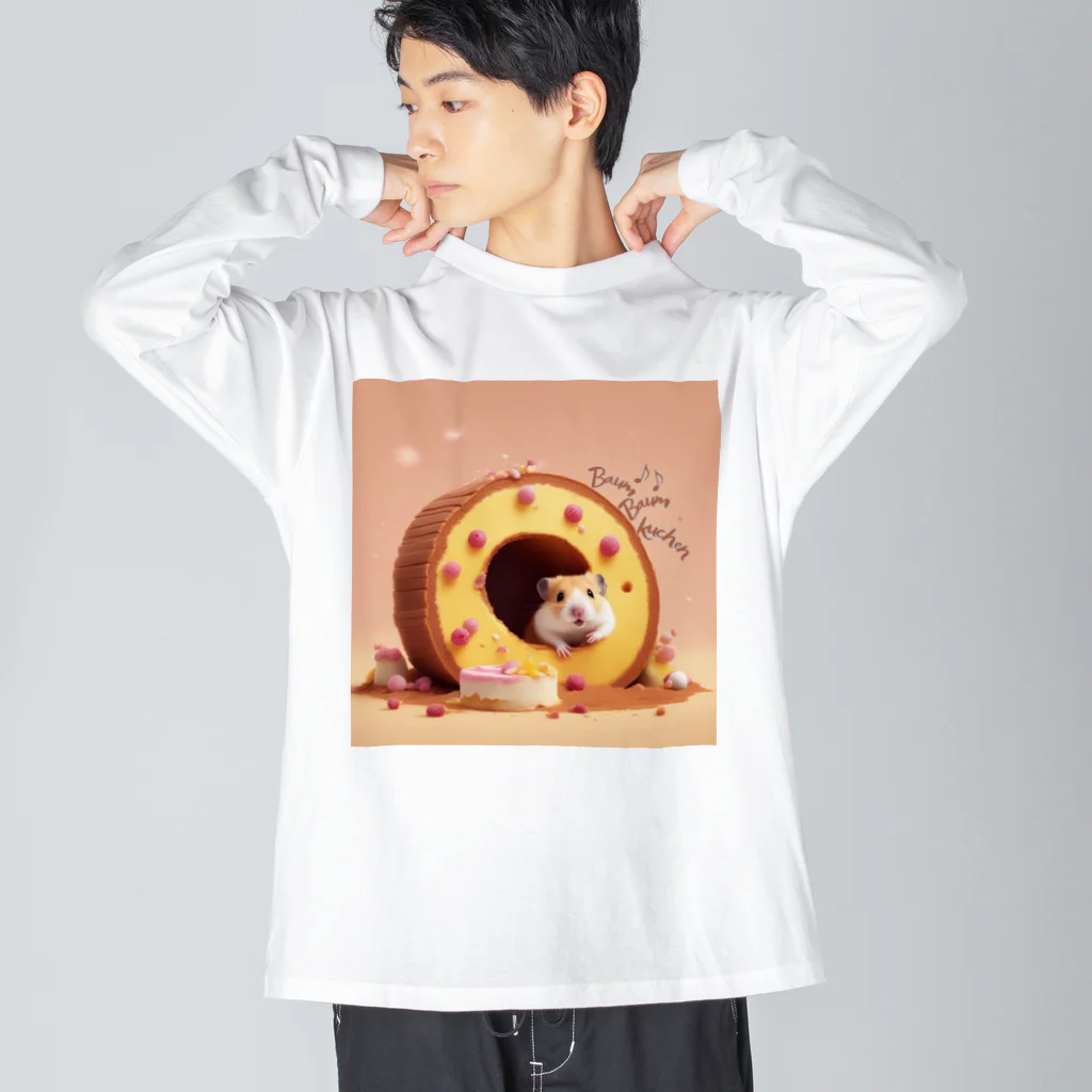 NaROOMのバウムクーヘンの穴 🐹 ビッグシルエットロングスリーブTシャツ