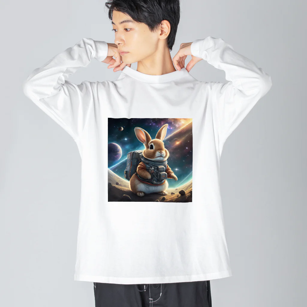 うさぎやの宇宙を旅するうさぎ Big Long Sleeve T-Shirt