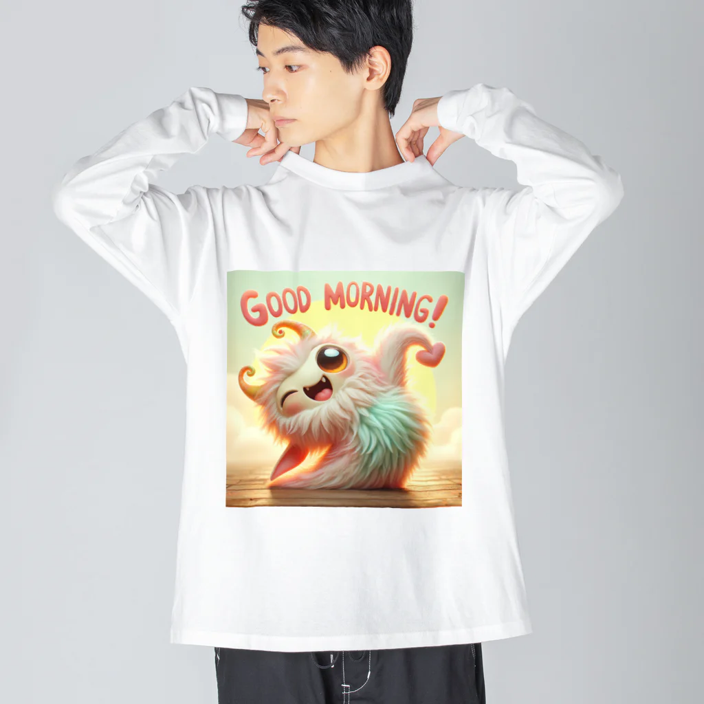 mimikkyu322のgoodmorning　monster Big Long Sleeve T-Shirt
