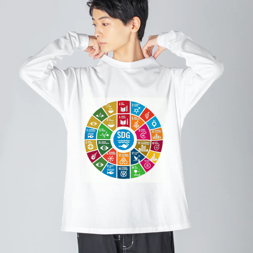 happiness_shopのSDGs（持続可能な開発目標） ビッグシルエットロングスリーブTシャツ