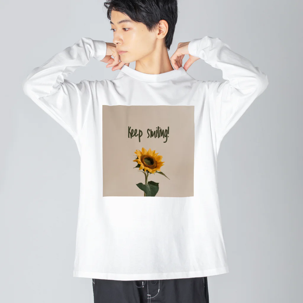 TILUのKeep smiling  Big Long Sleeve T-Shirt