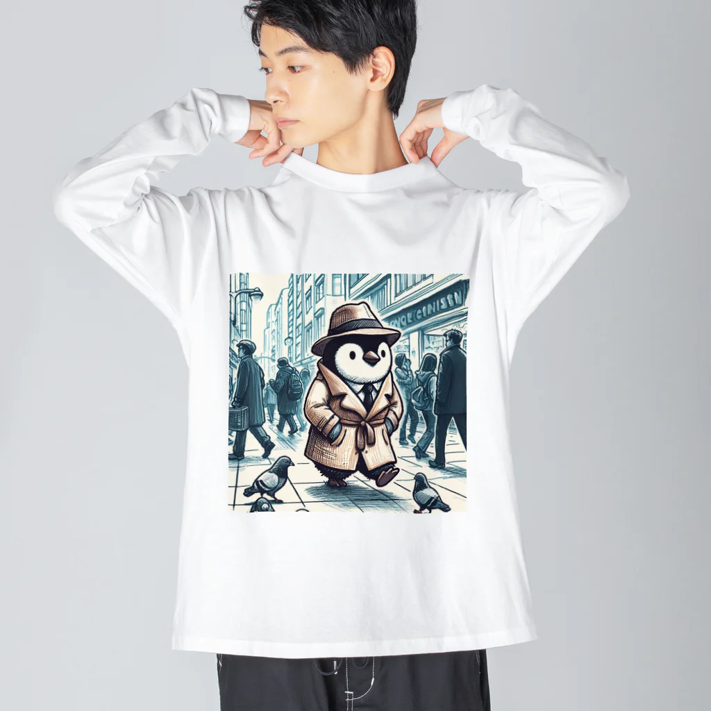 連想系の都会ペンギン Big Long Sleeve T-Shirt