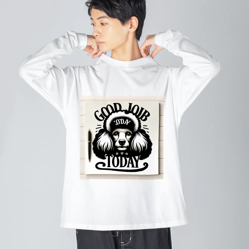 keikei5の上品な表情のプードル Big Long Sleeve T-Shirt