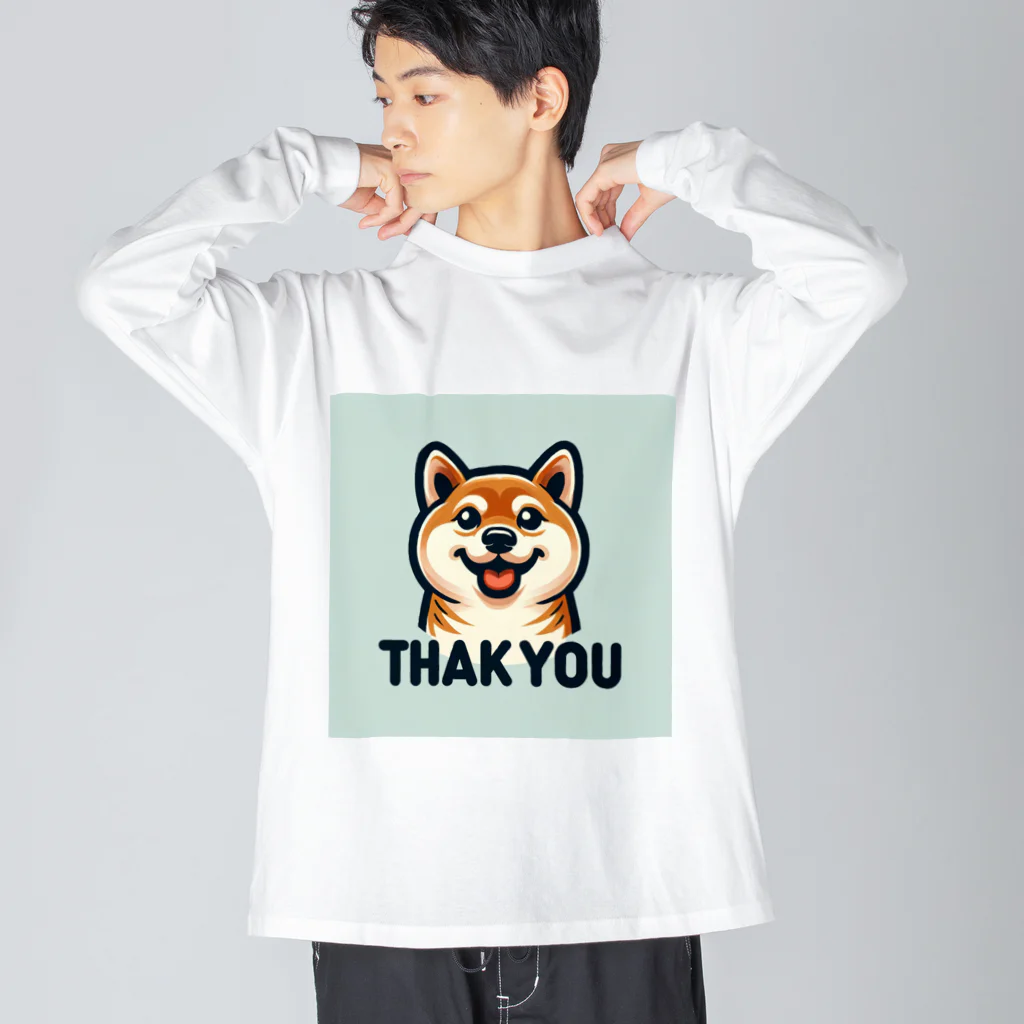 keikei5の魅力的な柴犬 ビッグシルエットロングスリーブTシャツ