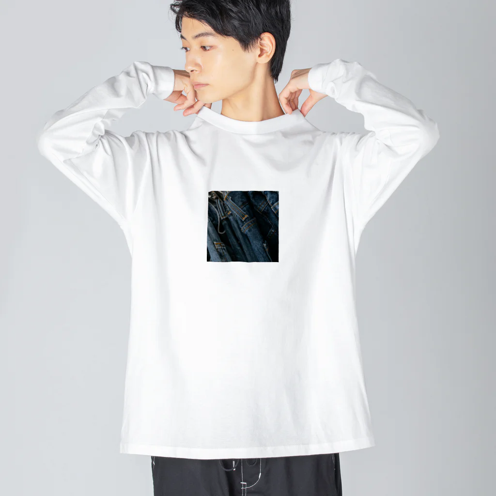 eclat-misaのデニムseries Big Long Sleeve T-Shirt