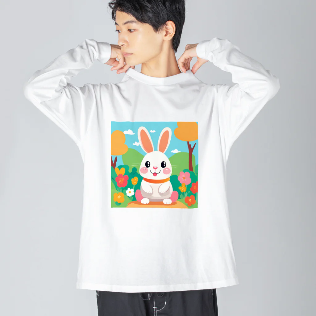 毎日の生活に、ほっこり笑顔と幸せを✨のハナ Big Long Sleeve T-Shirt