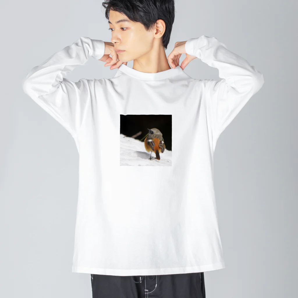 ふわふわフライトのジョビオくん ビッグシルエットロングスリーブTシャツ