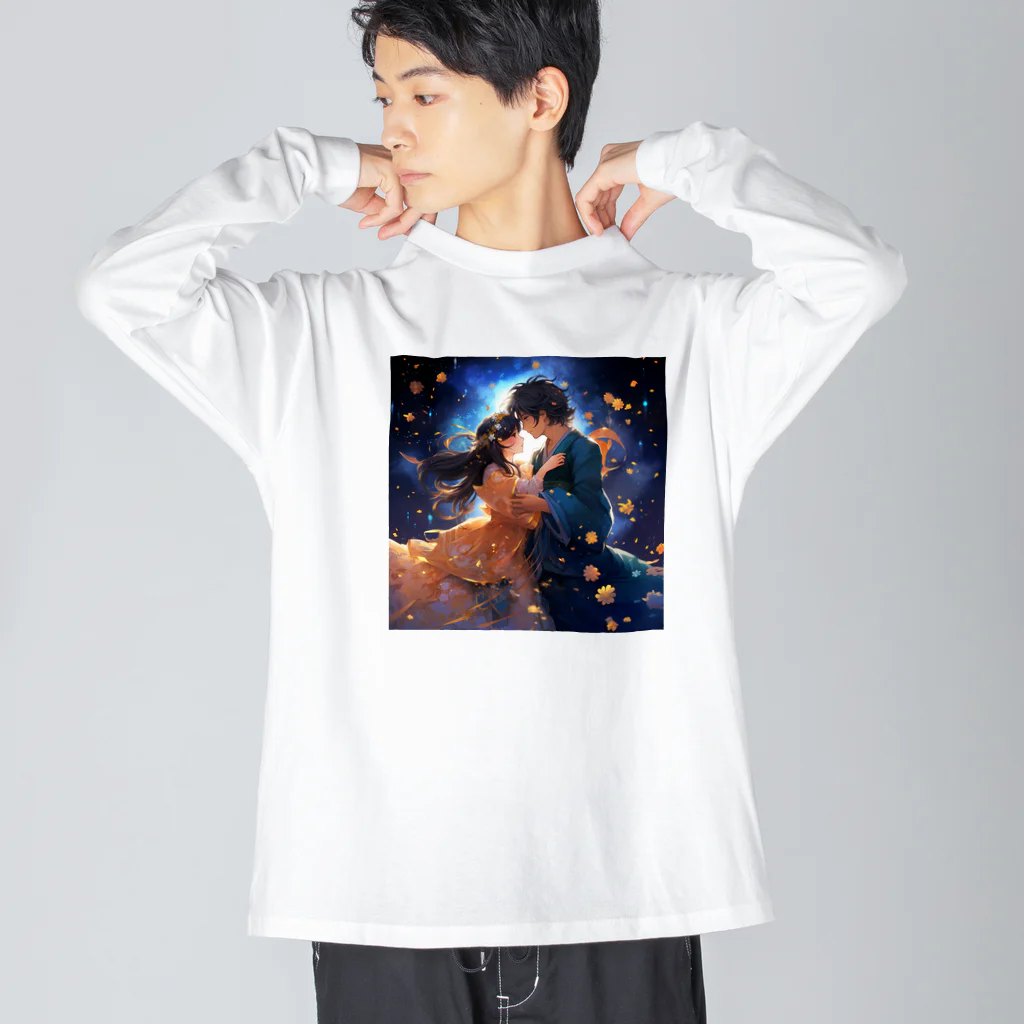 AQUAMETAVERSEの七夕の夜彦星と織り姫　なでしこ1478 Big Long Sleeve T-Shirt