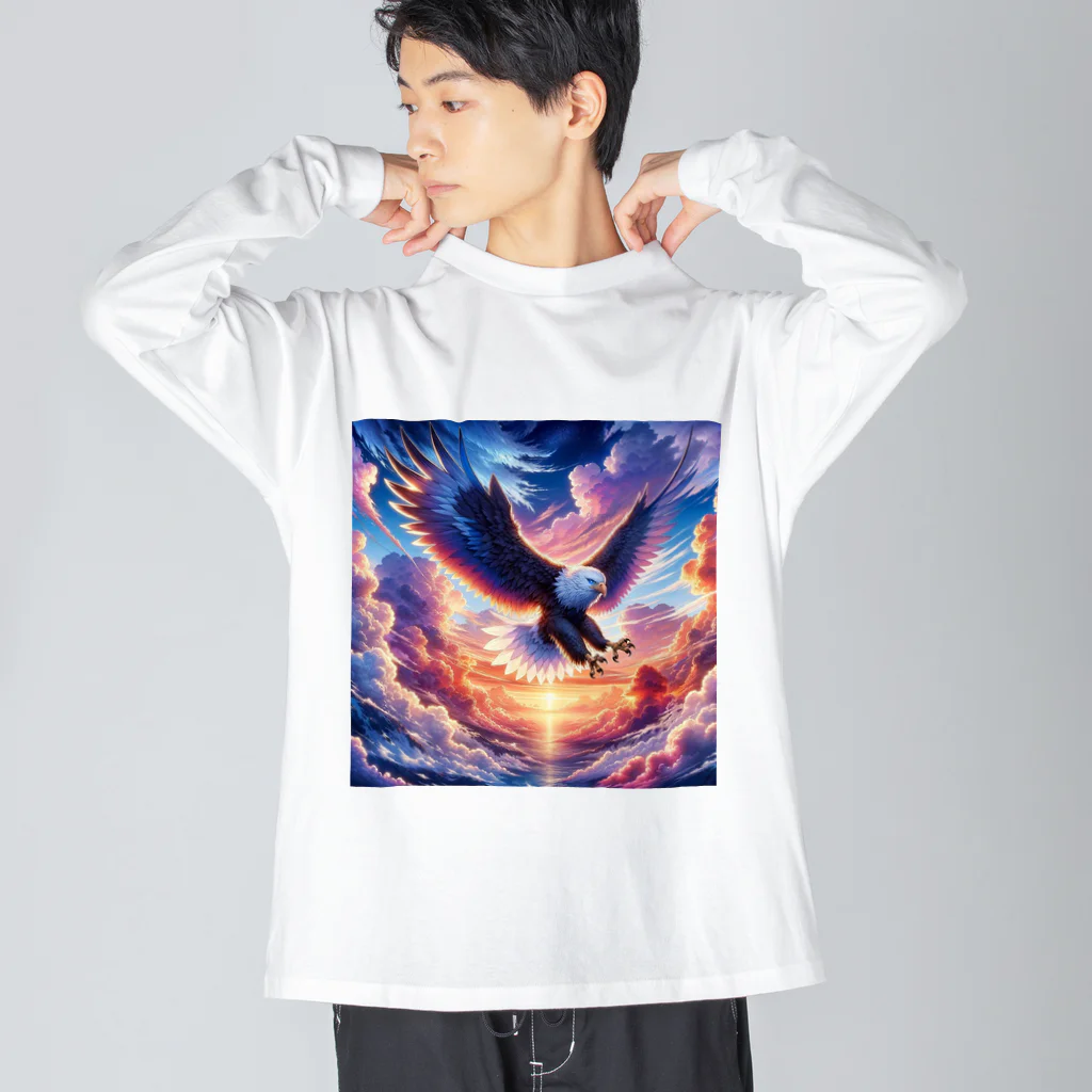 creatoonの空と大鷹 Big Long Sleeve T-Shirt