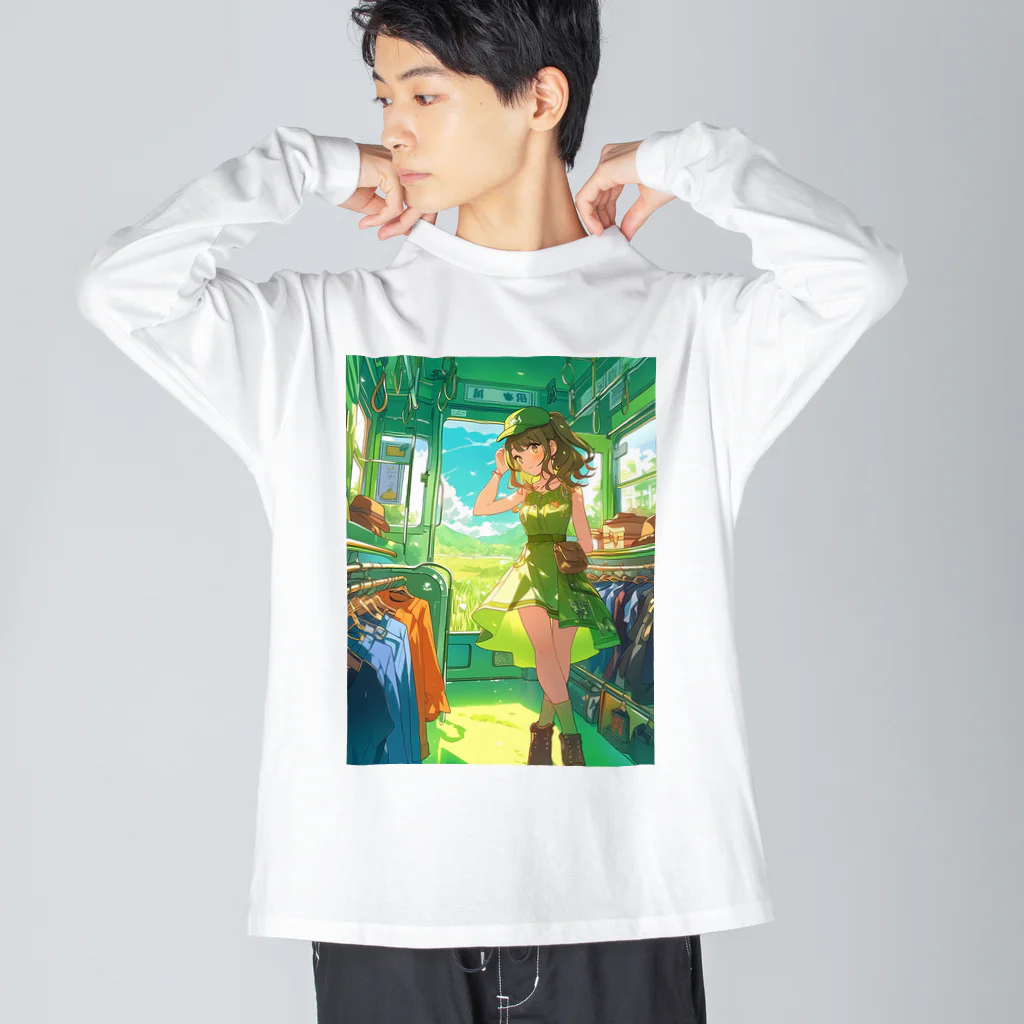 シロクマペンギンのトレインアパレルショップ Big Long Sleeve T-Shirt