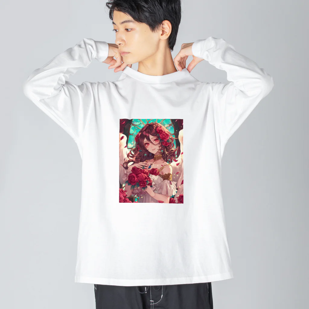 AQUAMETAVERSEのバラ好きの女性　なでしこ1478 Big Long Sleeve T-Shirt