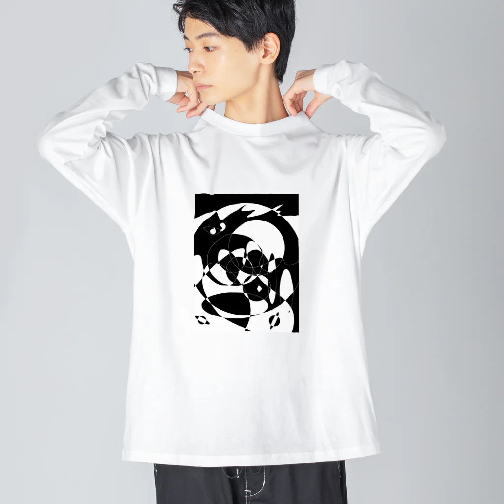 Raitaaa-Reeの黒色世界 Big Long Sleeve T-Shirt