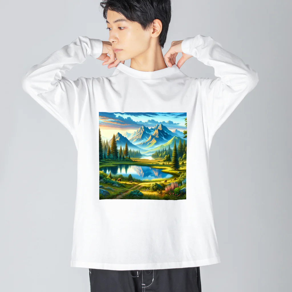 すずらん24の大自然の恵み　 Big Long Sleeve T-Shirt