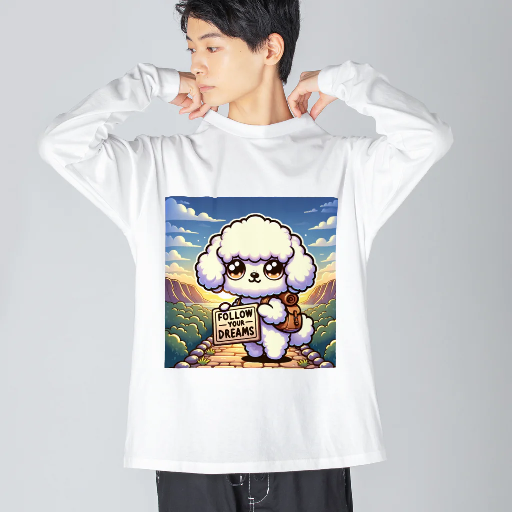 keikei5の華やかで愛らしいトイプードル Big Long Sleeve T-Shirt