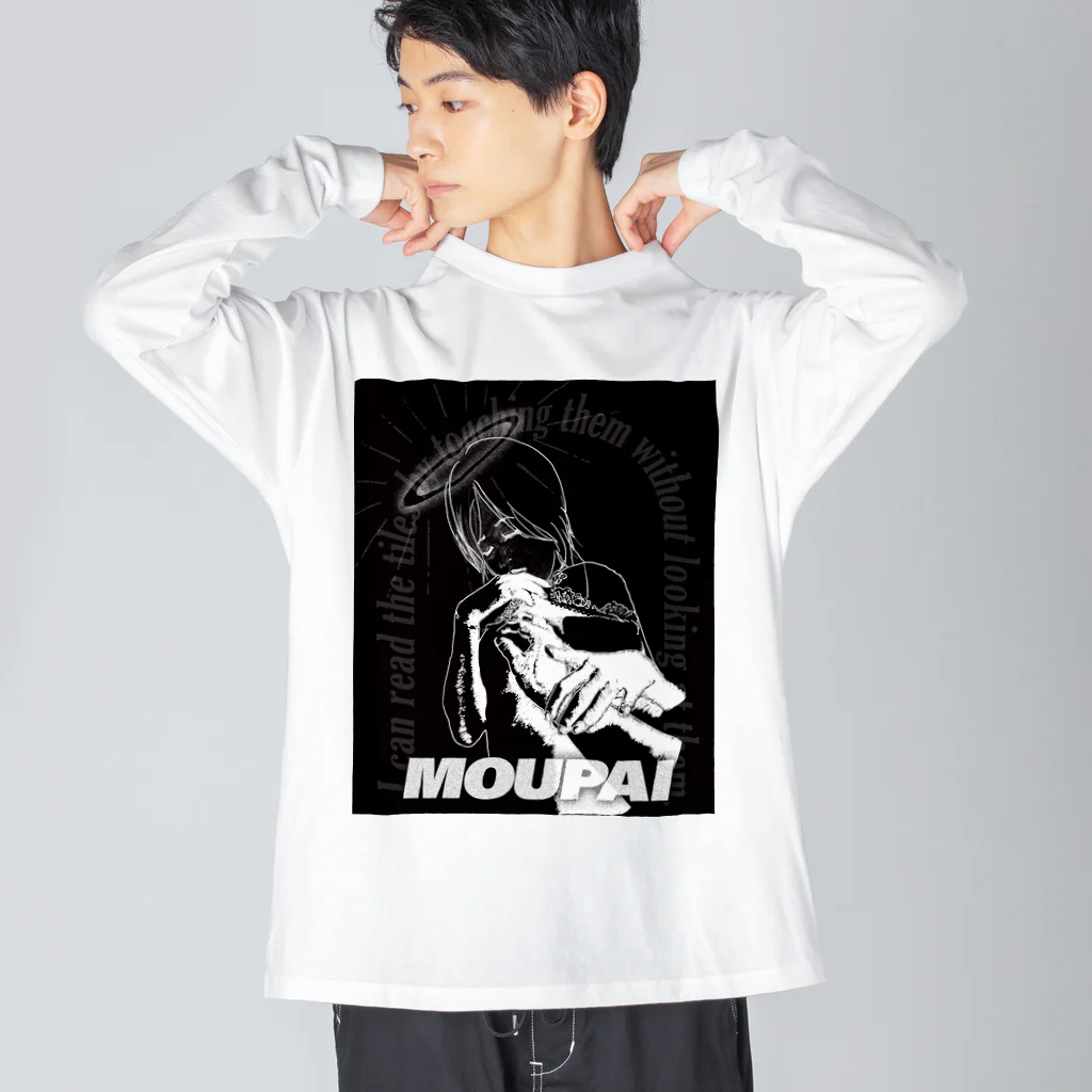 GOOD VIBES CATSのMOUPAI 盲牌 Big Long Sleeve T-Shirt