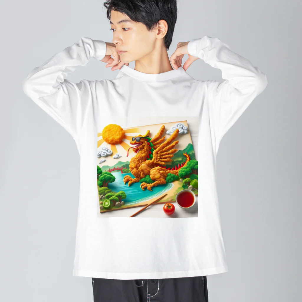 ハピShopのフライドラゴン Big Long Sleeve T-Shirt