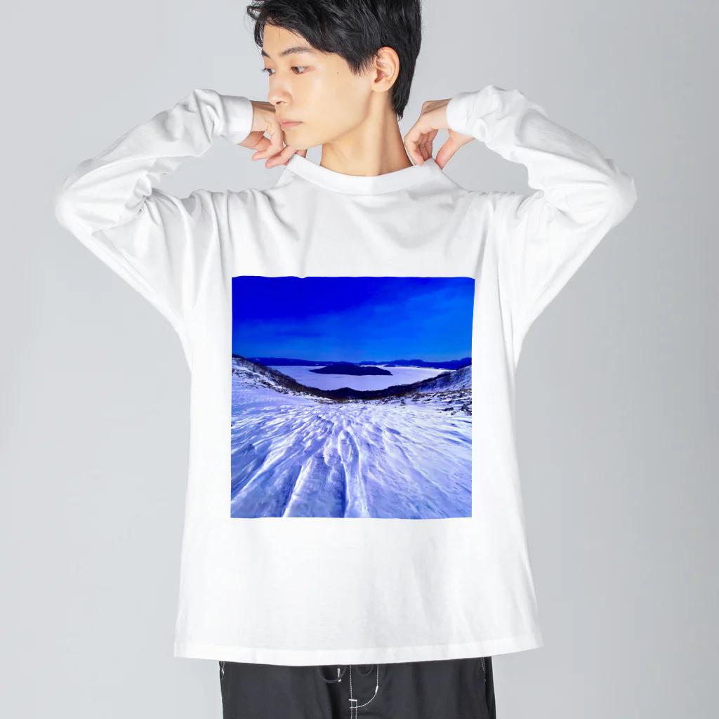 Designer-ryoの屈斜路湖 ビッグシルエットロングスリーブTシャツ