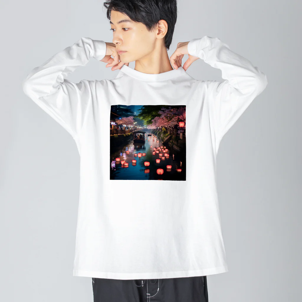 AQUAMETAVERSEの灯籠　なでしこ1478 Big Long Sleeve T-Shirt