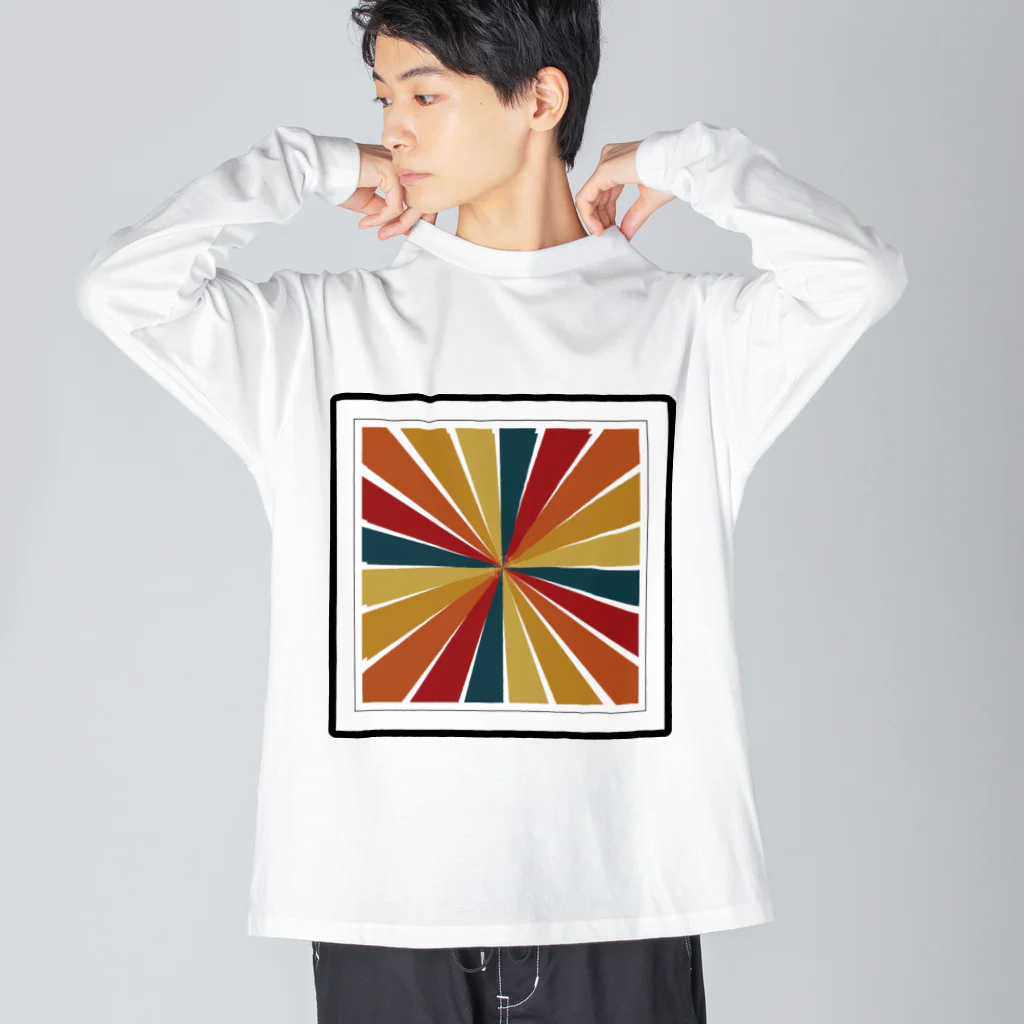 Happiness Home Marketの四方八方ヒロガレ Big Long Sleeve T-Shirt