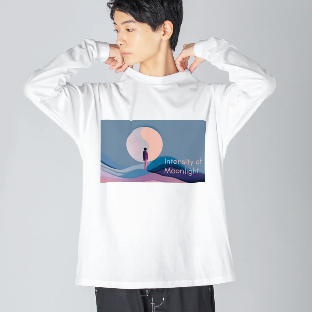 ずっと疲労感の月と1人 Big Long Sleeve T-Shirt