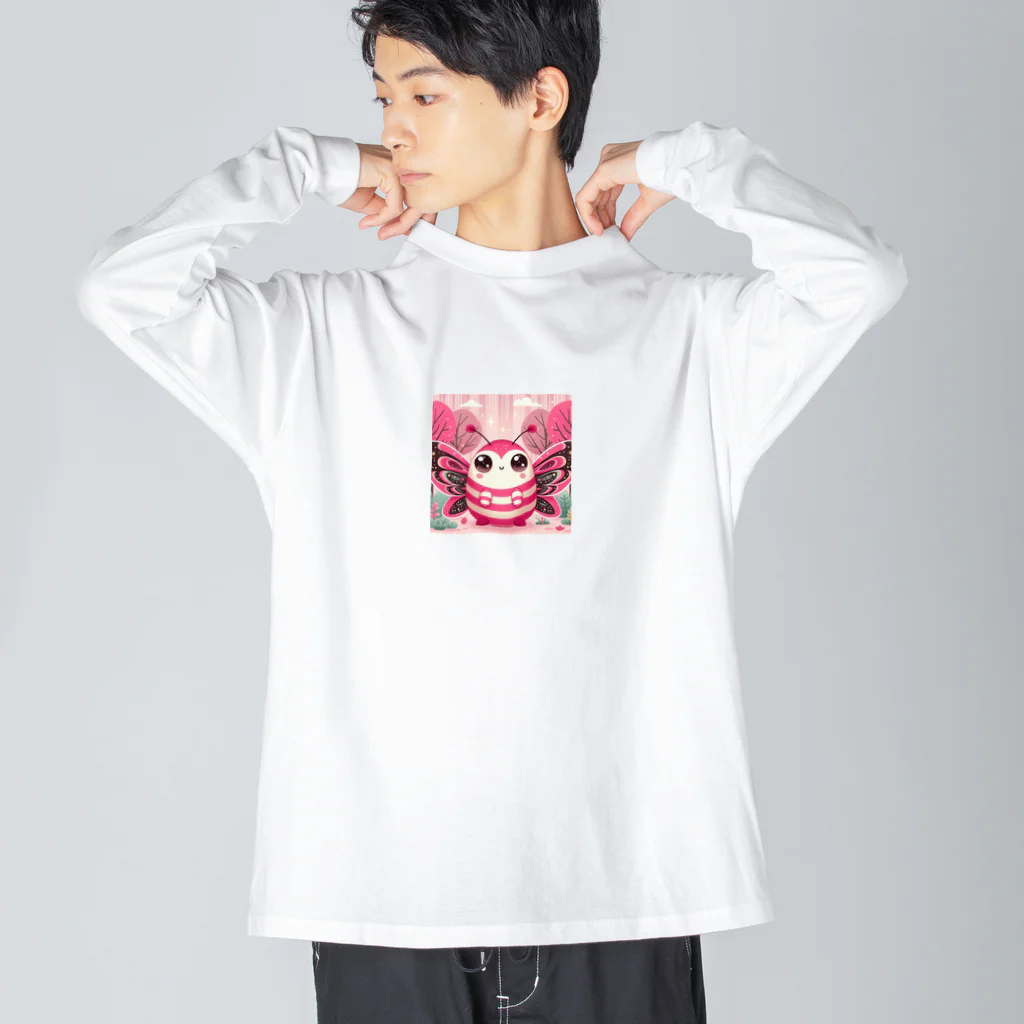 ゴマゴマ5050のピンク色の妖精が、そのかわいらしい大きな目であなたを見つめています Big Long Sleeve T-Shirt