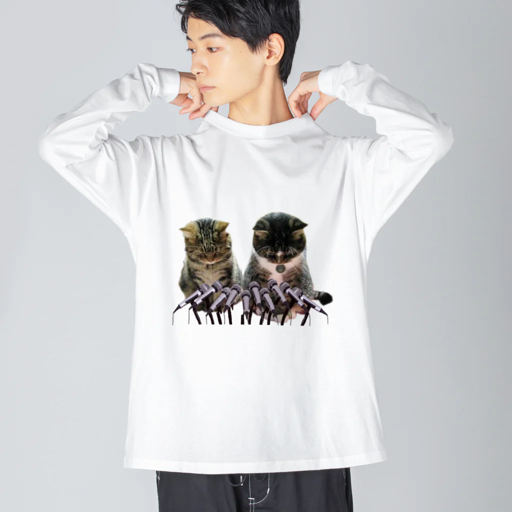 ニゴ猫　shopの記者会見 Big Long Sleeve T-Shirt