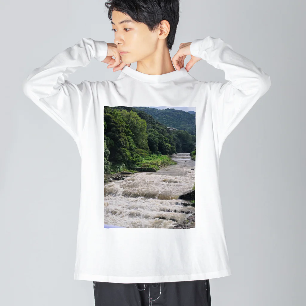 TACOIKAのHakone　RainyDay ビッグシルエットロングスリーブTシャツ