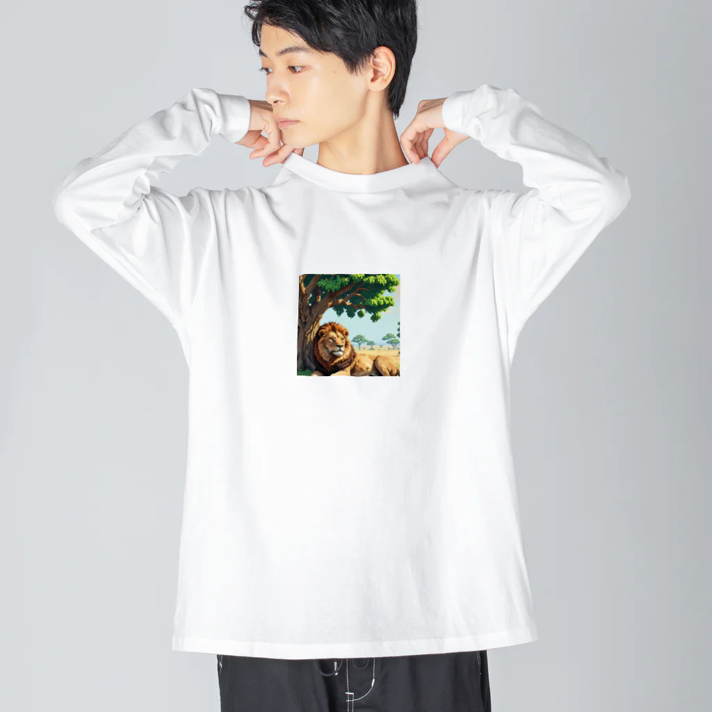 Rakumiruのライオン Big Long Sleeve T-Shirt