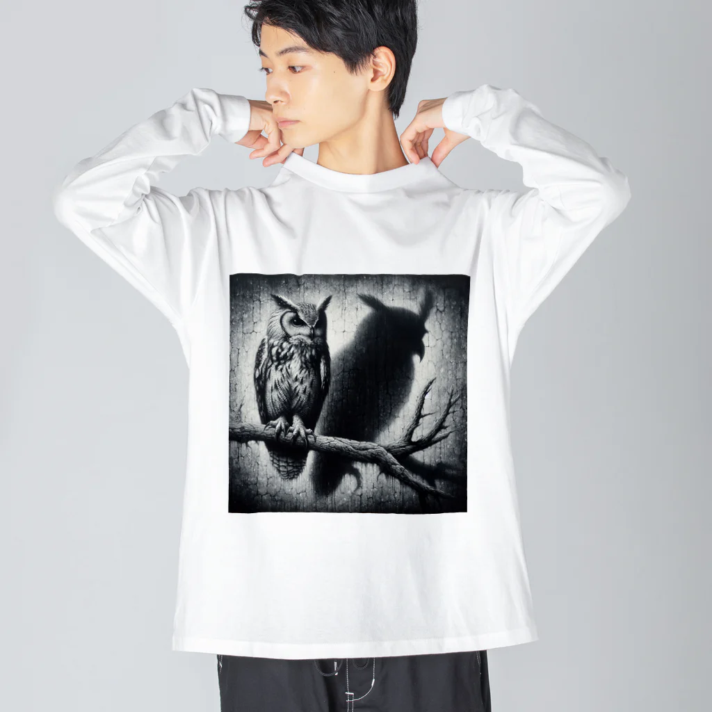 万事屋の不思議な魅力漂う梟 Big Long Sleeve T-Shirt