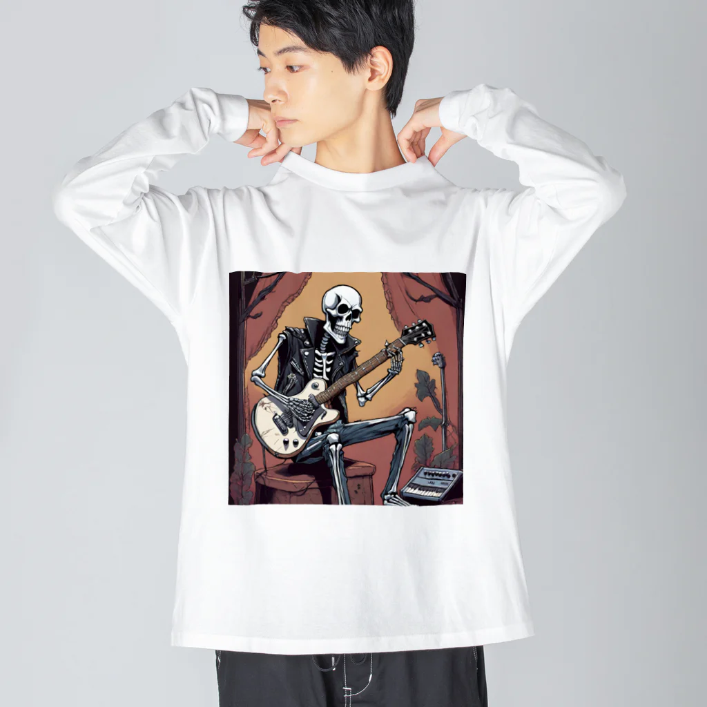 パワドラのロックなスケルトン1 Big Long Sleeve T-Shirt