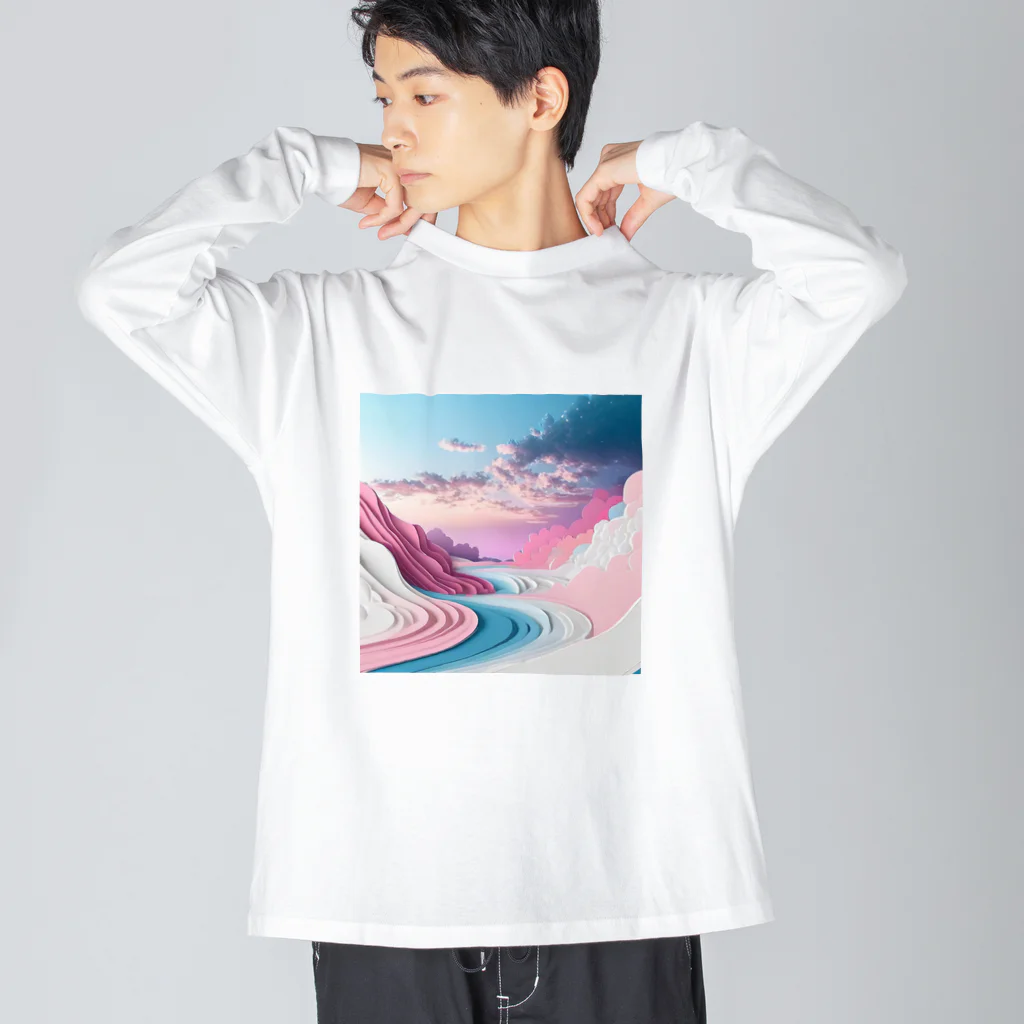 chan-takehaniの夢の彼方へ ビッグシルエットロングスリーブTシャツ