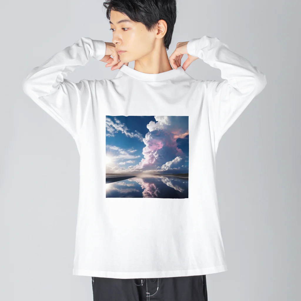 chan-takehaniの天空の鏡  ビッグシルエットロングスリーブTシャツ