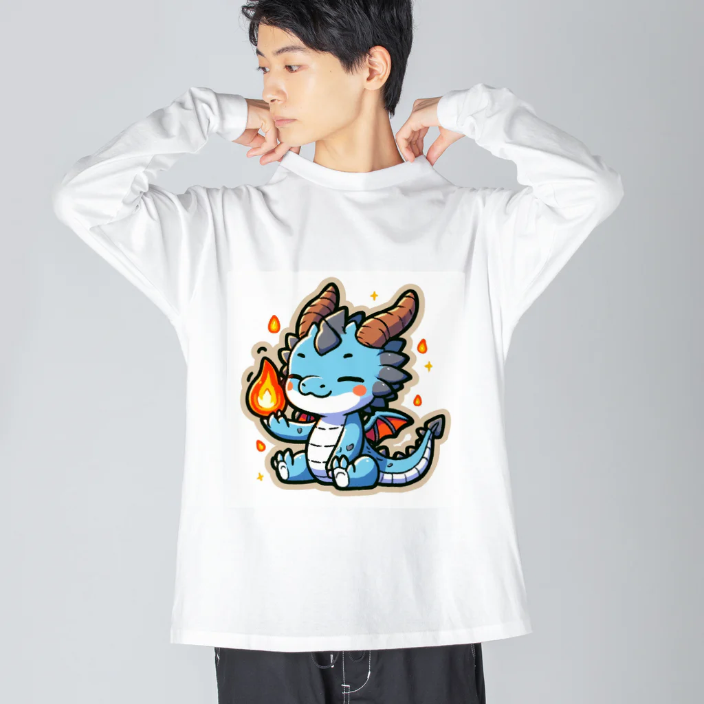 scarlet358のドラゴンくん ビッグシルエットロングスリーブTシャツ