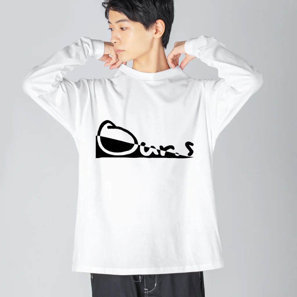 Our.s SUZURI店のスラッシュロゴ Big Long Sleeve T-Shirt