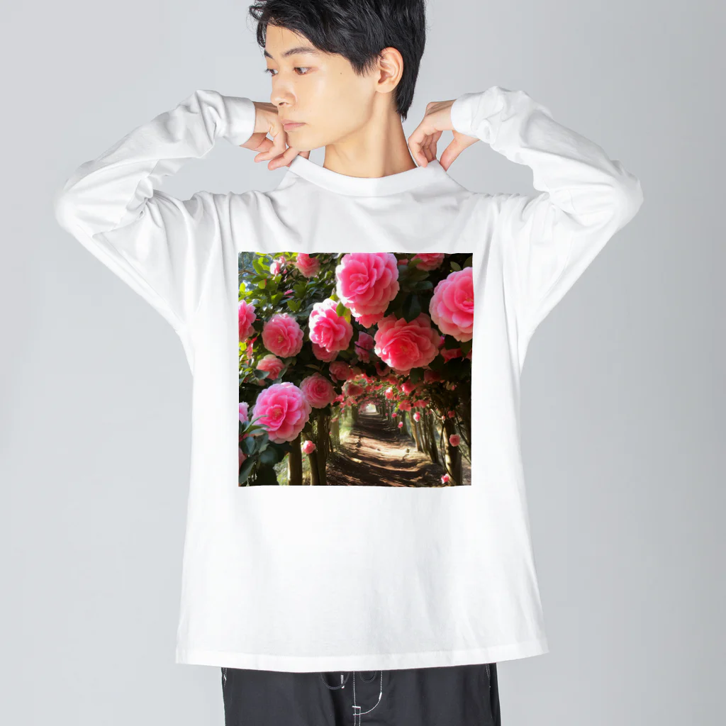 AQUAMETAVERSEの椿のドームなでしこ1478 Big Long Sleeve T-Shirt