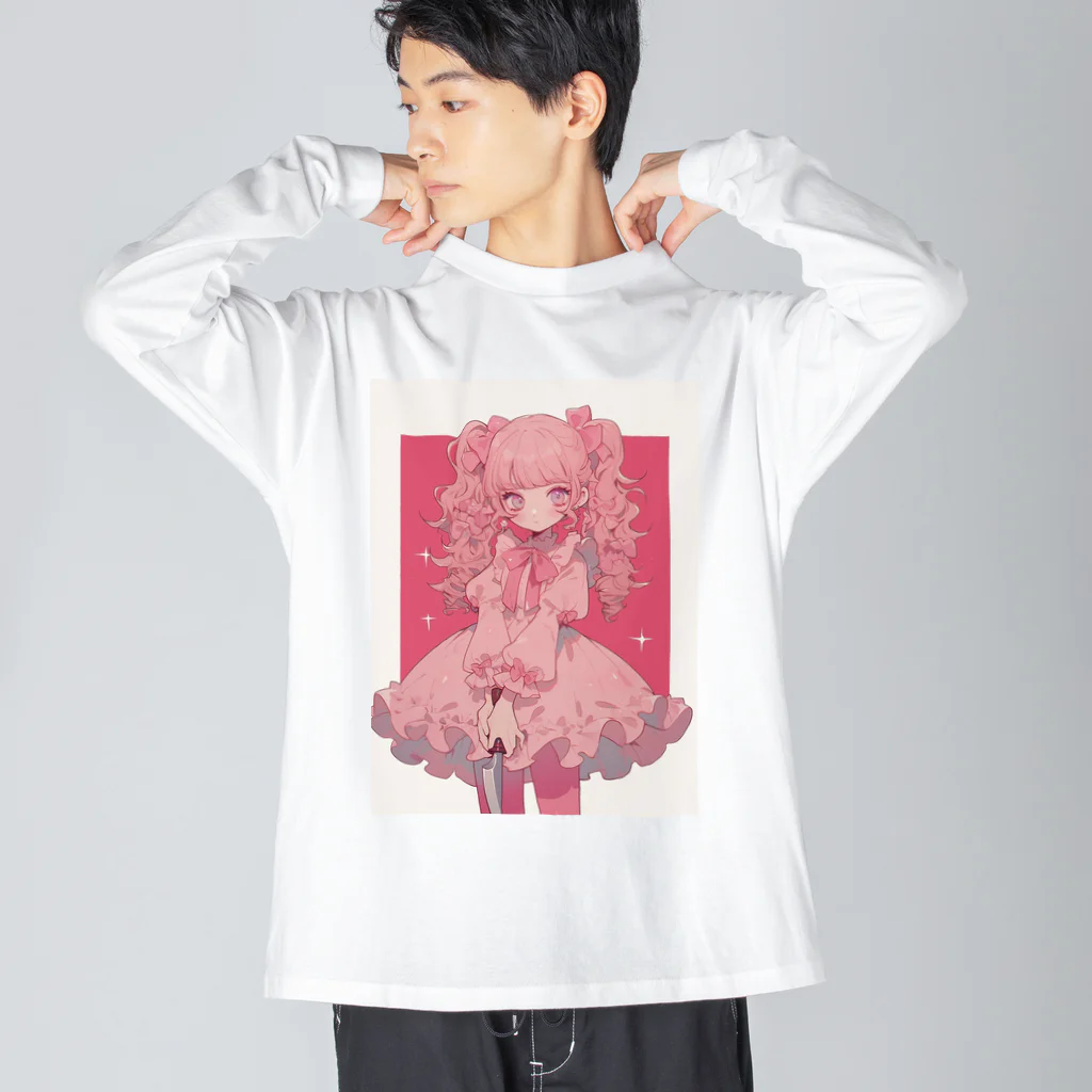 FRILLMONSTARのフリルモンスター PINK ビッグシルエットロングスリーブTシャツ