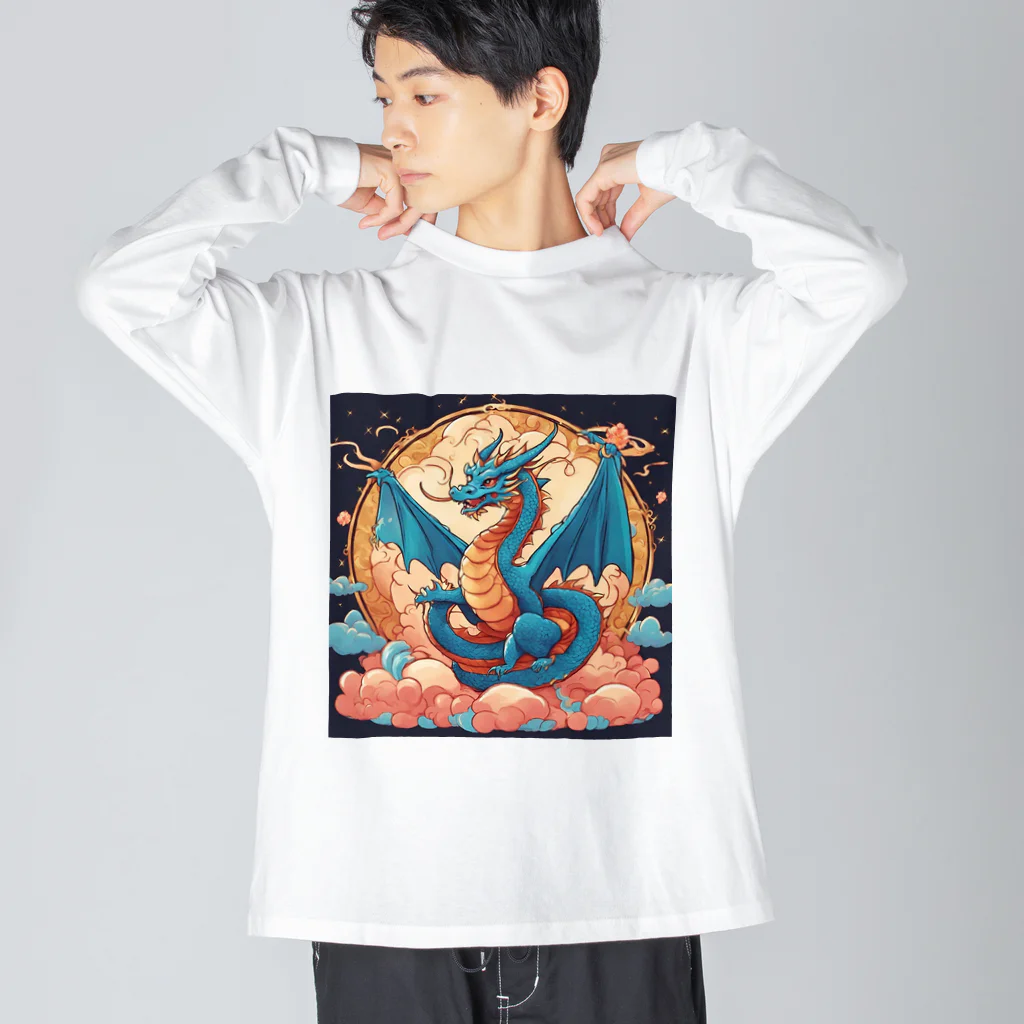 the blue seasonの昇華する守護龍 Big Long Sleeve T-Shirt