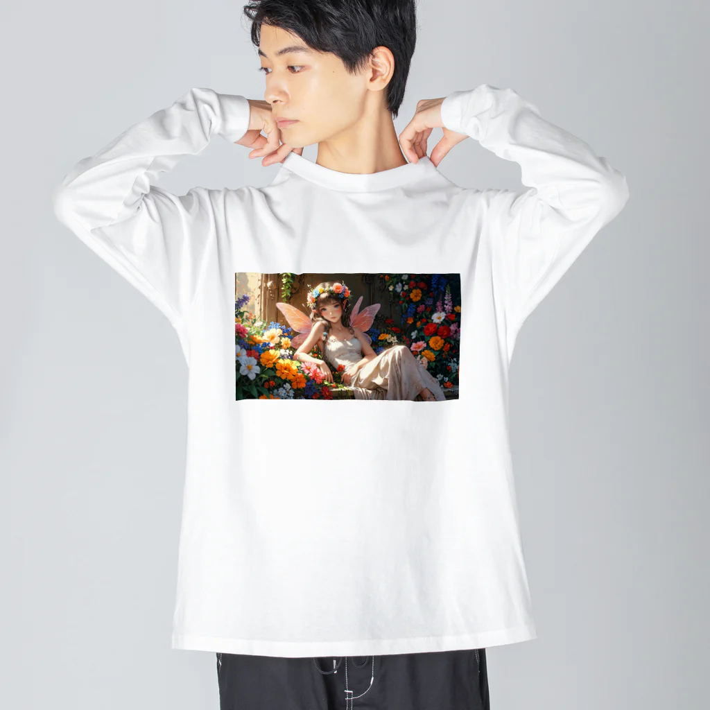 UNIQUE〜AIアートショップ〜の花の妖精① Big Long Sleeve T-Shirt