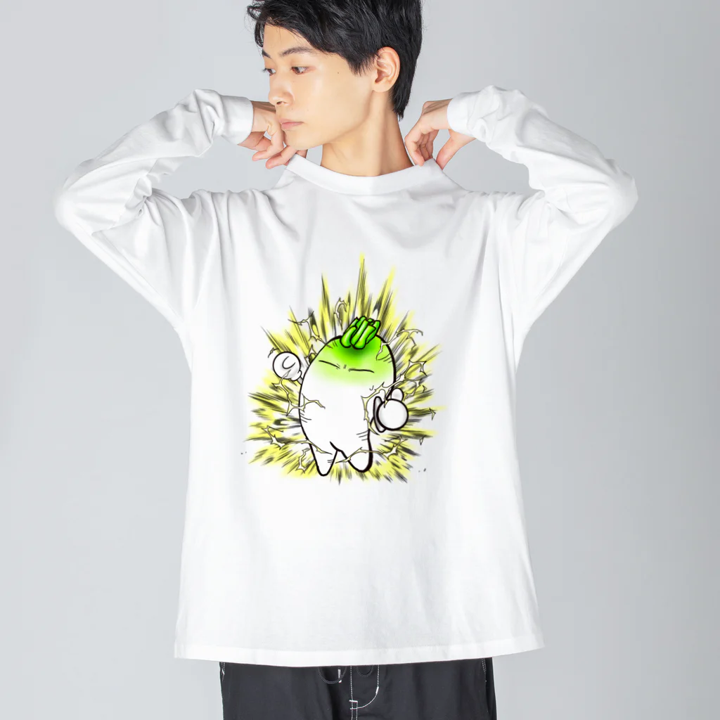 JapaneseArt Yui Shopのダイコンヤン ビッグシルエットロングスリーブTシャツ