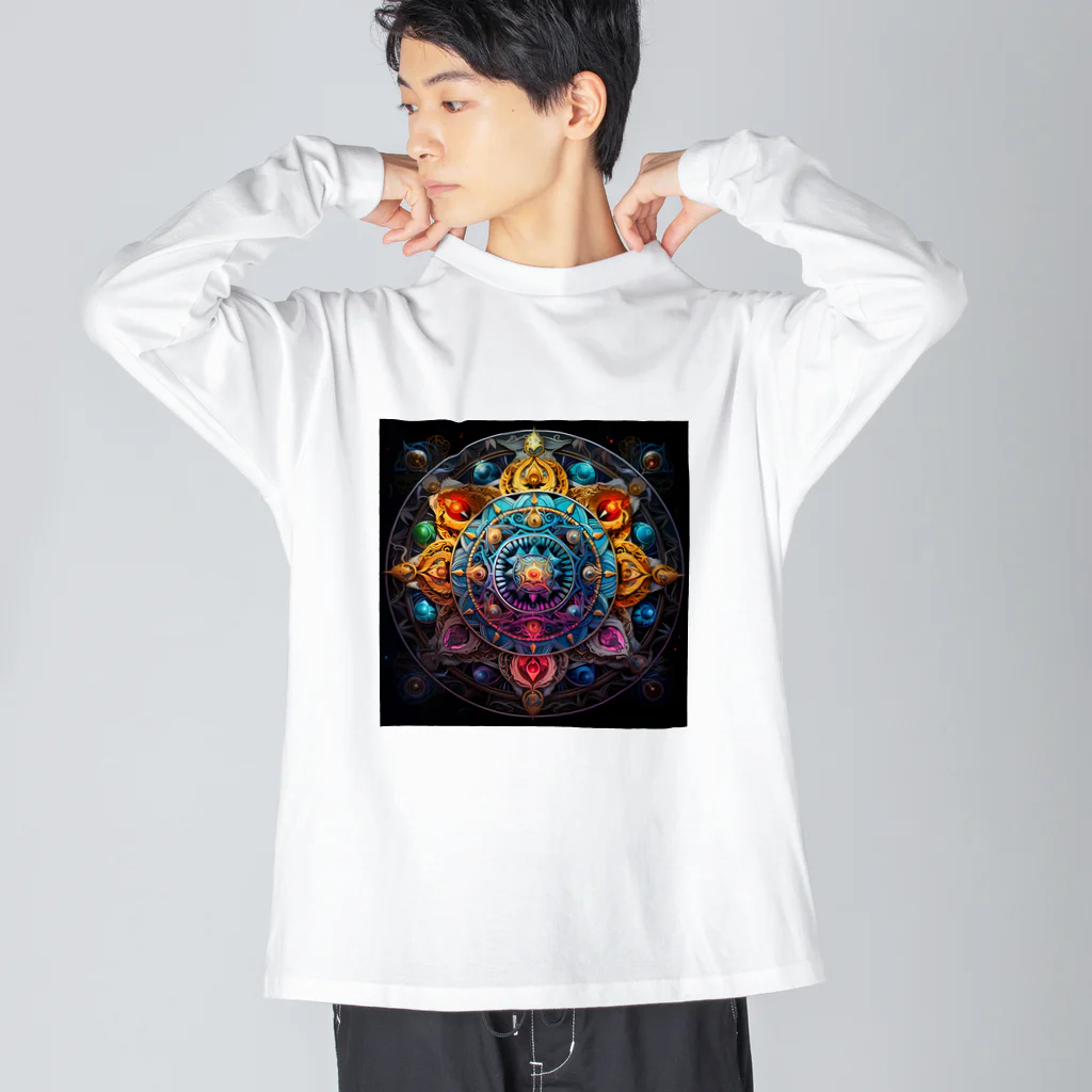 AQUAMETAVERSEの幸福、安定の印　なでしこ1478 Big Long Sleeve T-Shirt