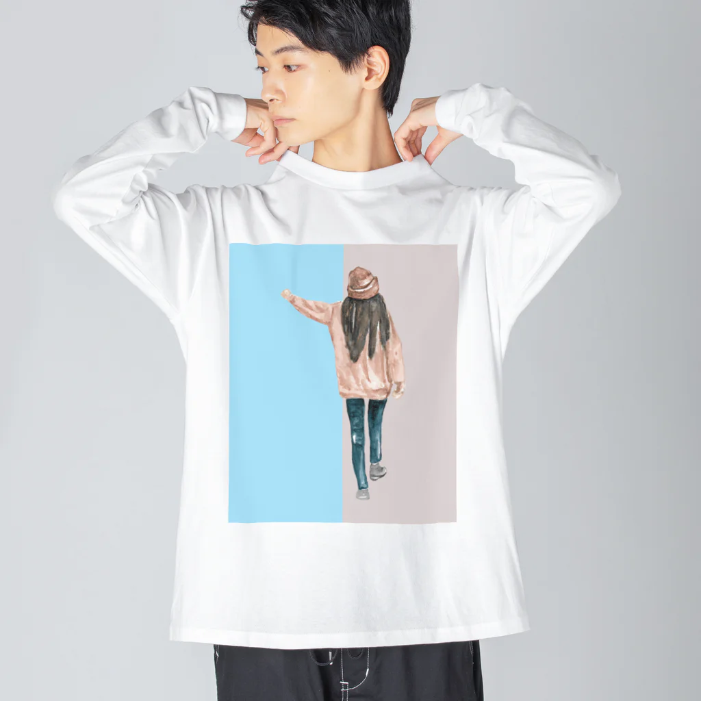 Ramen-Geniusのハーフ&ハーフ Big Long Sleeve T-Shirt