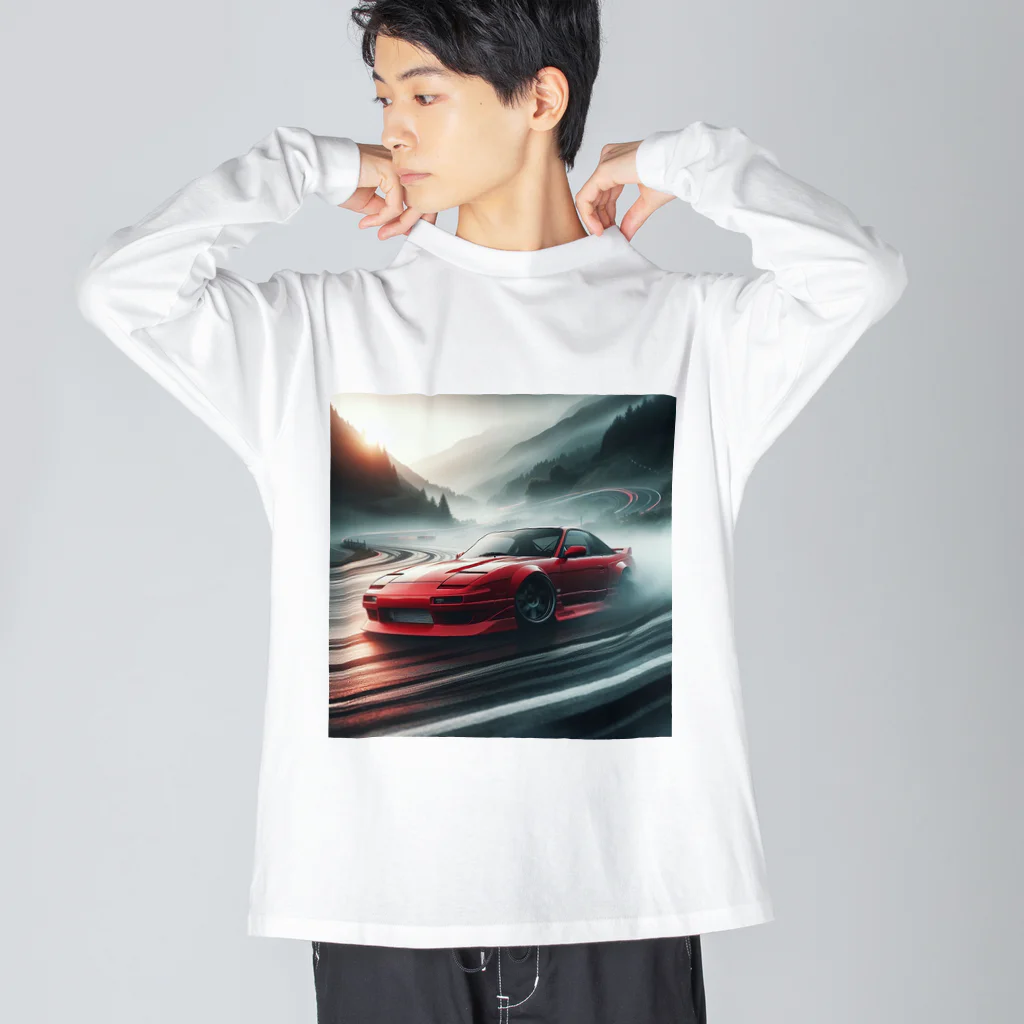 DRIFT CARSのドリフト　180sx ビッグシルエットロングスリーブTシャツ