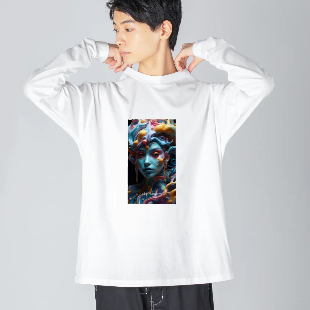 TS Lucky Number 2のLucky Number７　幸運を呼ぶあなたのラッキーナンバー商品アイテムを手に入れよう！ Big Long Sleeve T-Shirt