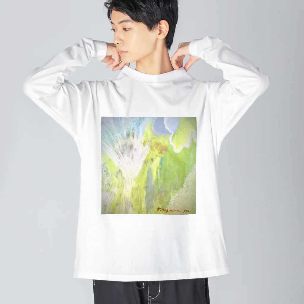 kirokokeshiの氷の世界に桜が咲く Big Long Sleeve T-Shirt