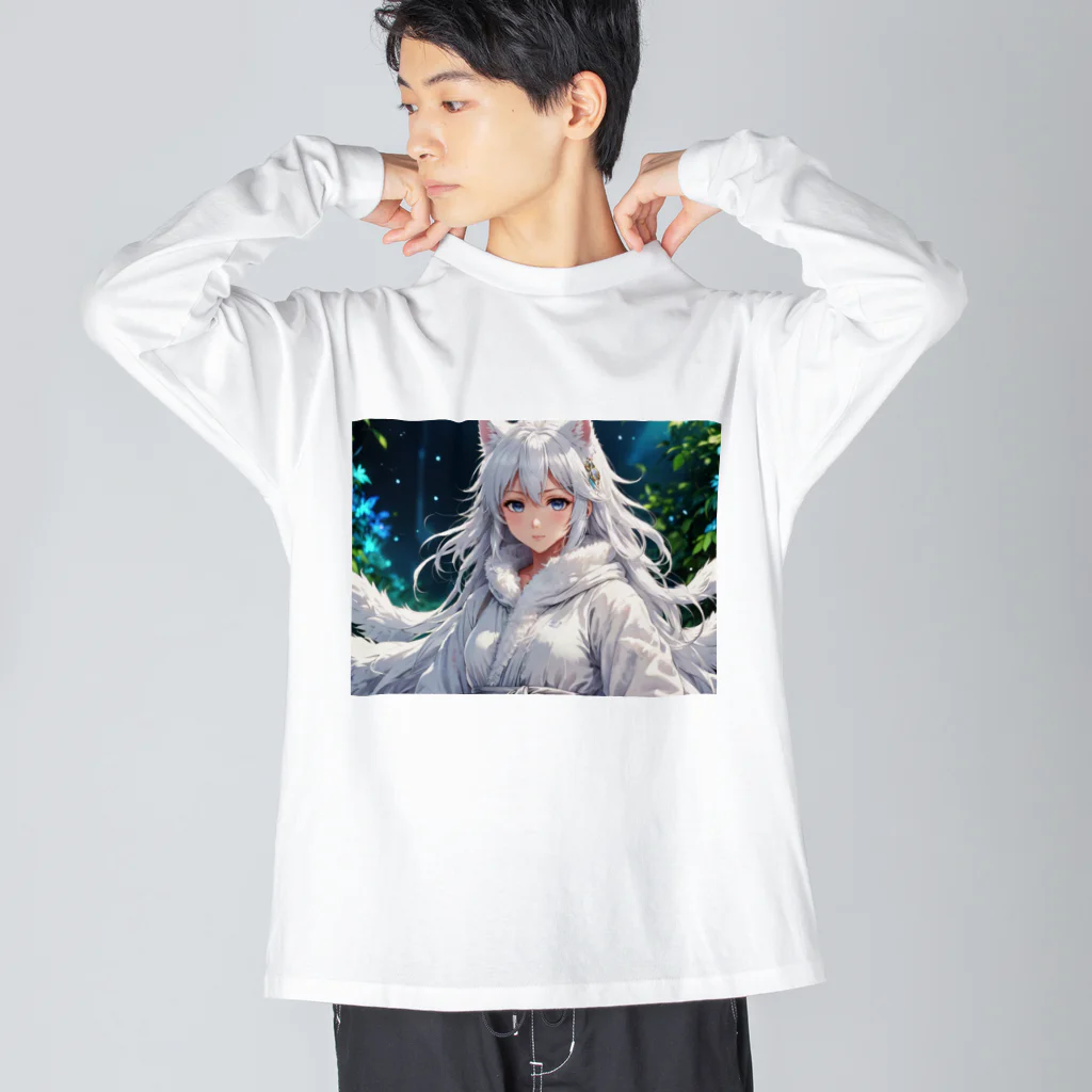 巫女スタぐらむのもふもふの巫女 Big Long Sleeve T-Shirt