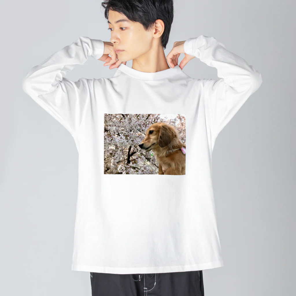 でぶっくすふんとの花見を満喫するちょちょさん Big Long Sleeve T-Shirt